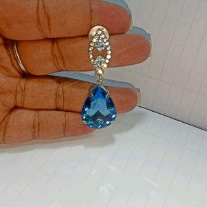 Platinum Blue Earrings