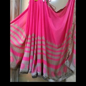 Rose Pink Saree