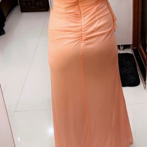 Peach Color Designer Dress