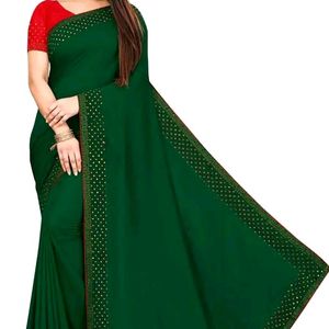 Desinger Saree With Contrast Blouse