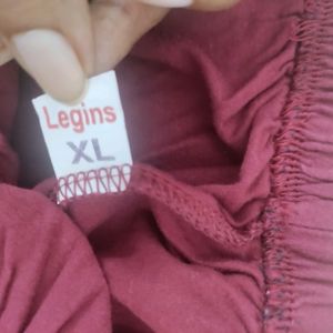 Maroon Leggings