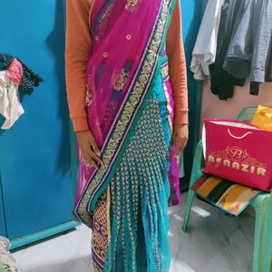 Lacha Saree That Can Be Wear As Both