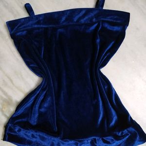 Velvet Halter Neck Tube Top