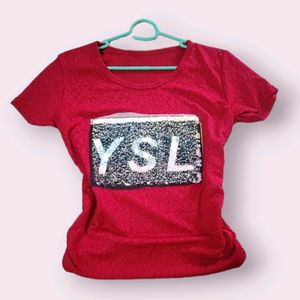 (New) Red Sequin Top