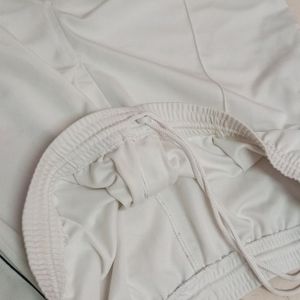 White Track Pant