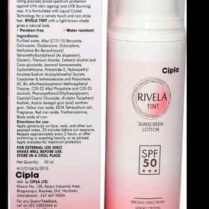 Rivela Tint sunscreen SPF50