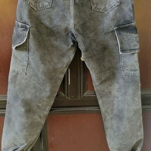 Denim Jogger Pants