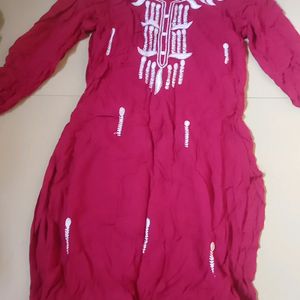 Maroon Colour Kurti