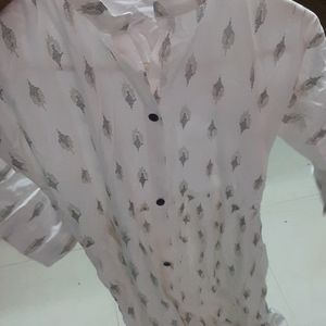 White Cotton Kurti For Women🤍✨