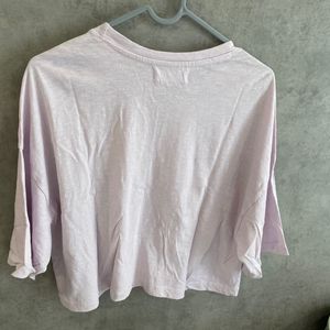 Purple Crop T-shirt