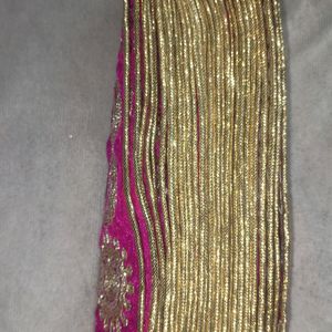 Rani Coloured Lace For Lahenga Or Choli