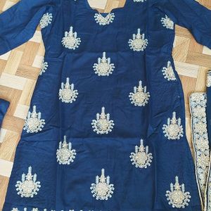 Navy Blue Kurta Salwar Set