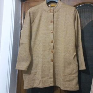 High Neck Cardigan With Buttons In New Colour