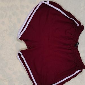 Maroon Shorts For Women