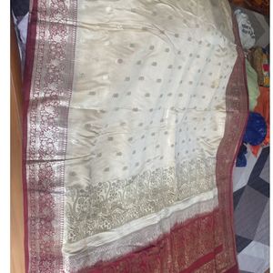 Pure Silk Saree.  Heavy Salu.