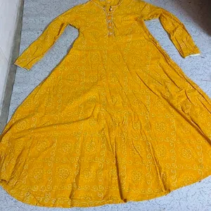 Yellow Cotton Frock