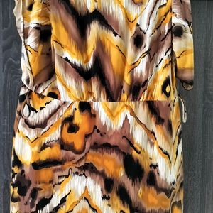 CATO Professional TIGER Print Short Sleeve Dress