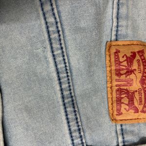 Levis High Waist Super Skinny Light Blue Jeans