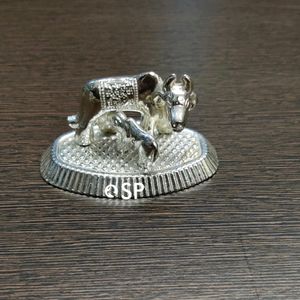 German Silver Cow & Calf