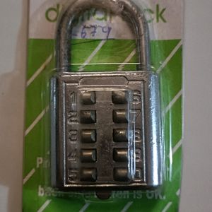 10 Digit Push Button Combination Padlock,