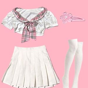 Pink Collar Crop Top 💓💖