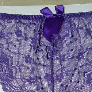 💜Women Silk Seamless Net Brief