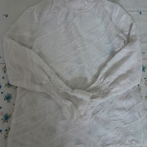 Dimraj AD white Net Shirt