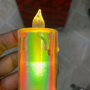 Rainbow Led Candle