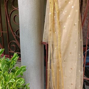 Branded New Gold Toned Embroidered Dupatta💛💛💛