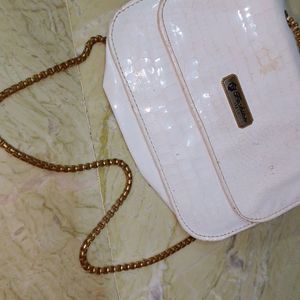 Beautiful White Side Bag