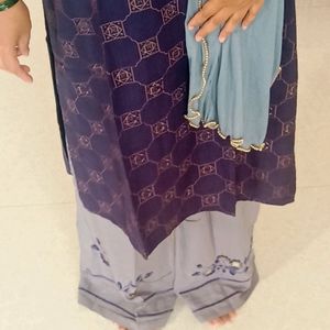 Kurti Plazo Set With Dupatta