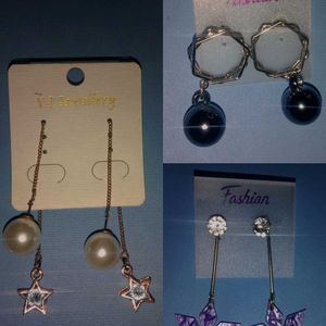 Set Of Three Earrings