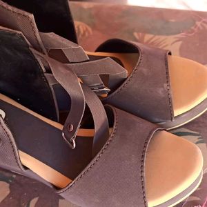 Brown Sandal Cum Shoes For Party Wear