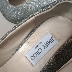 New Jimmy Choo Grey Shiny Stilettos