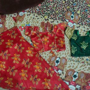 Two Blouses And One Lehenga