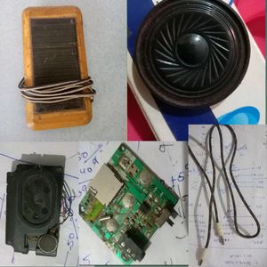 Solar Panel Working, Mobile Speaker, Total 5 Item