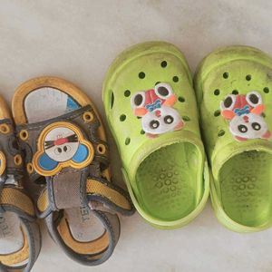 Set Of Boys Sandals And Crocs