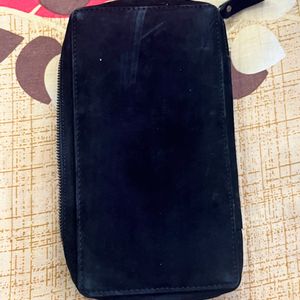 Suede Leather Documet Pouch