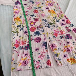 High Low Floral Kurta