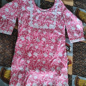 Pink Short Kurti