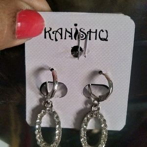 2 Set Of Metal & Stone Earrings