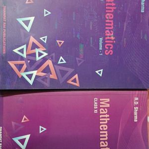 RD SHARMA MATHEMATICA VOLUME 1&2