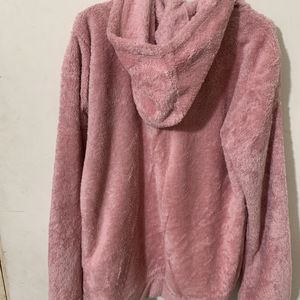 Pink Fur Hoodie