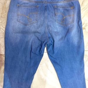 Light Blue Damaged High Waist Jeans