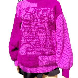 Crochet The Faces Sweater