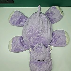 Purple Hippo Cute Soft Plush For Cuddling