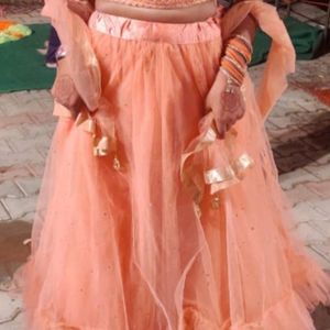 Lehenga Peach