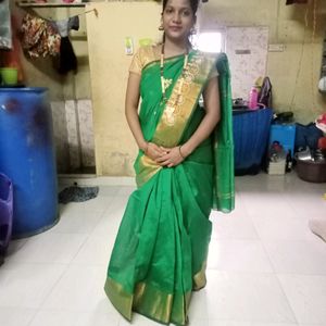 Green 💚 Saree