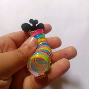 COLOURFUL HAIRSPIRAL CLIPS