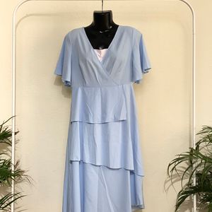 Ligth Blue Casual Dress(Women’s)